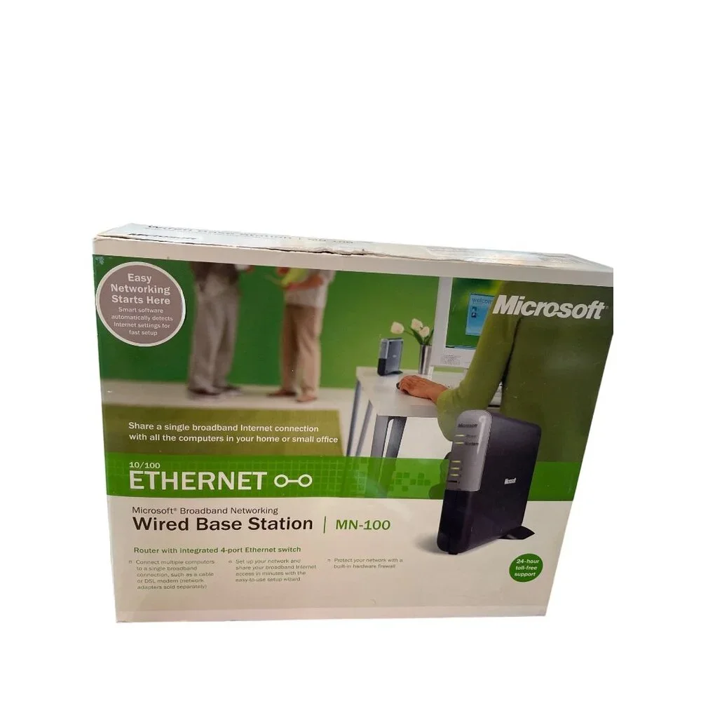 Microsoft ethernet broad 10/100 band network station MN-100 SKU 9874